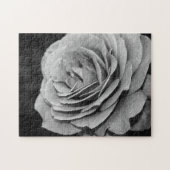 Puzzle Rose noire et blanche (Horizontal)