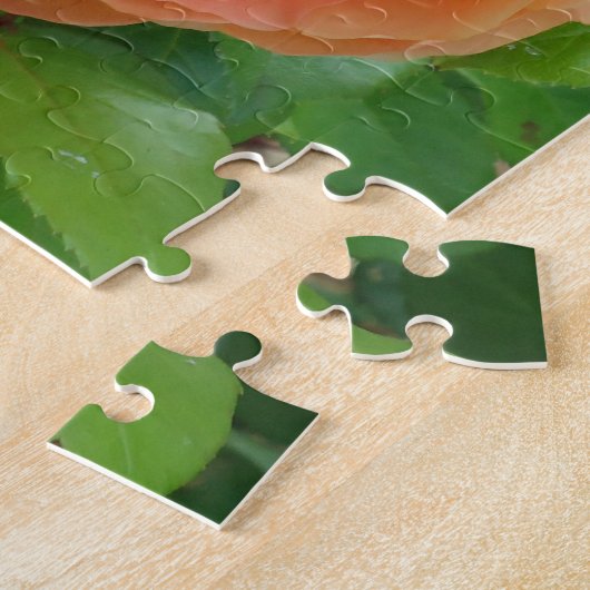 Puzzle Rose orange (Côté)