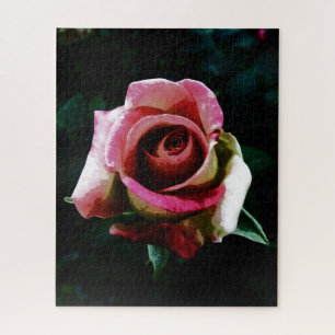 Puzzle Rose Peinte à l'Huile