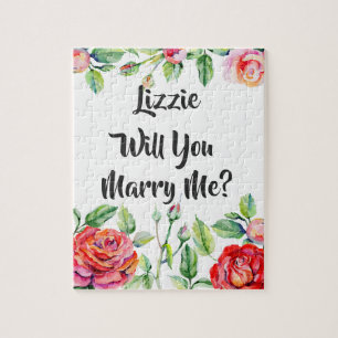 Puzzle rose personnalisé de proposition