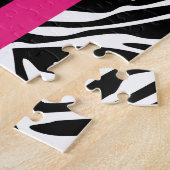 Puzzle rose personnalisé de volleyball (Côté)