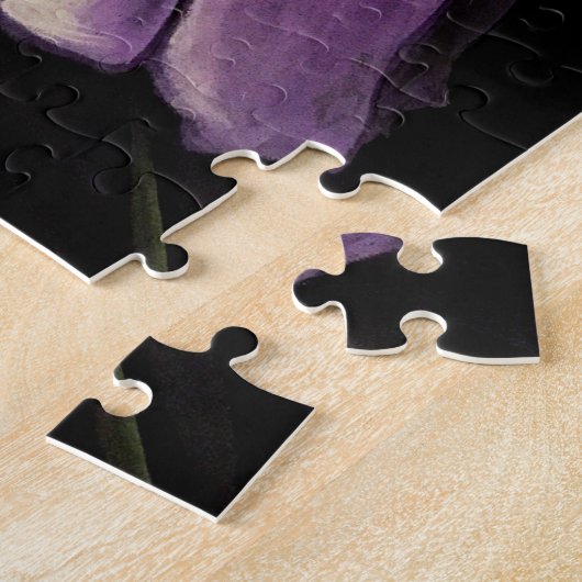 Puzzle Rose pourpre (Côté)