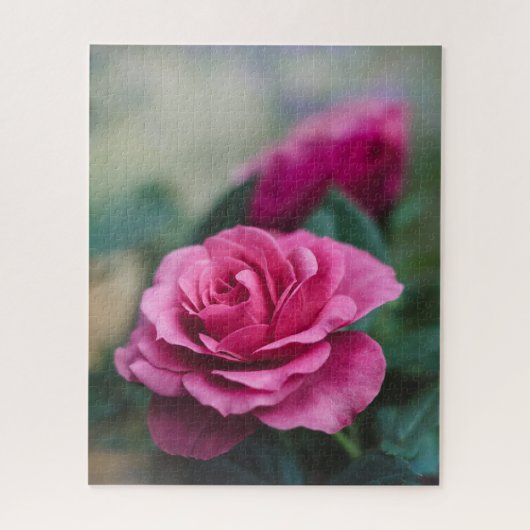 Puzzle Rose rose avec des roses (Vertical)