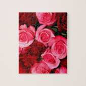 Puzzle rose, rose et rouge (Vertical)