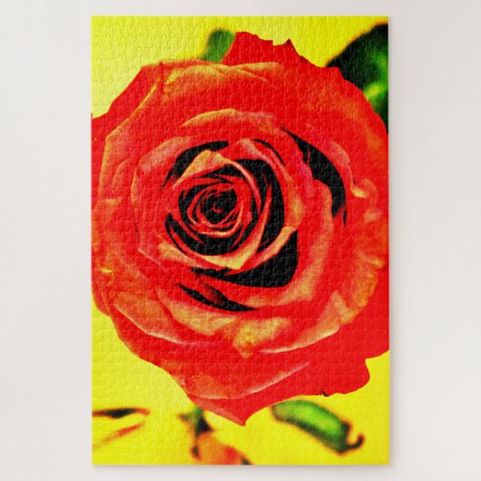 Puzzle Rose rouge (Vertical)