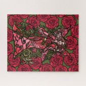 Puzzle Rose rouge (Horizontal)
