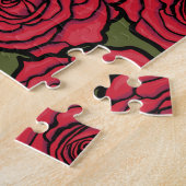 Puzzle Rose rouge (Côté)