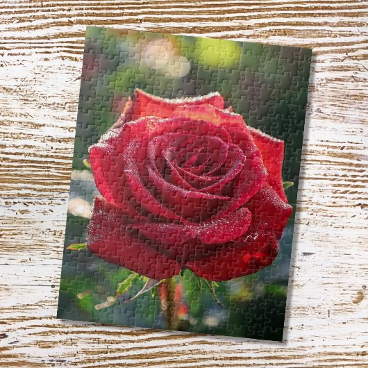 Puzzle Rose rouge