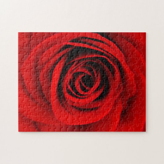 Puzzle Rose rouge (Horizontal)