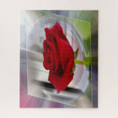 Puzzle Rose rouge 2 (Vertical)
