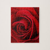 Puzzle Rose Rouge Éclatante de Près (Vertical)