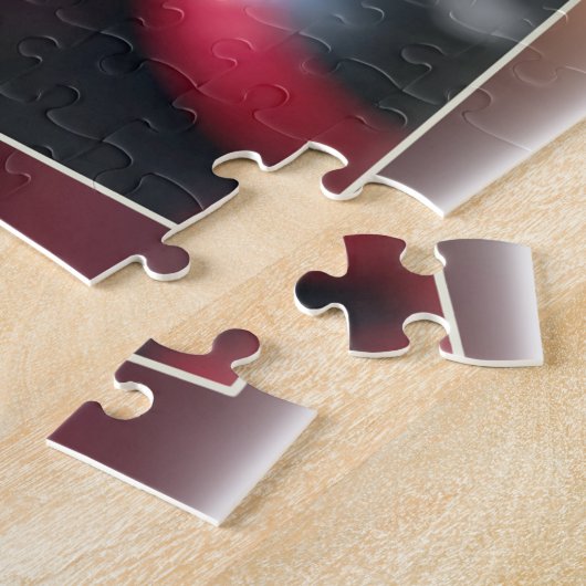 Puzzle Rose rouge foncé (Côté)