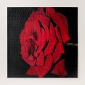 Puzzle Rose rouge - Noir (Vertical)