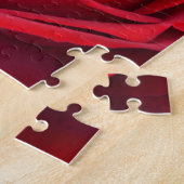 Puzzle Rose rouge simple en pleine floraison (Côté)