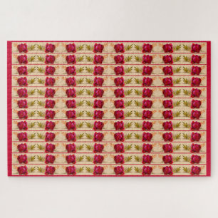 Puzzle Rose rouge victorienne