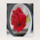 Puzzle Rose rouge vif (Vertical)