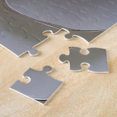 Puzzle Rose sculptée - Blanc sur Blanc (Côté)