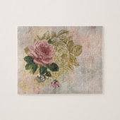 Puzzle Rose Steampunk | Pink and Gold Sophisticated (Horizontal)