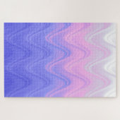 Puzzle Rose Violet Abstrait Ondulé (Horizontal)