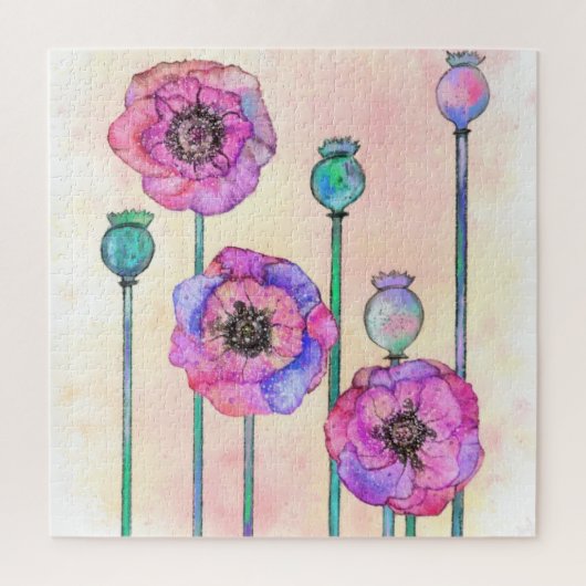 Puzzle rose violet - Peinture (Vertical)