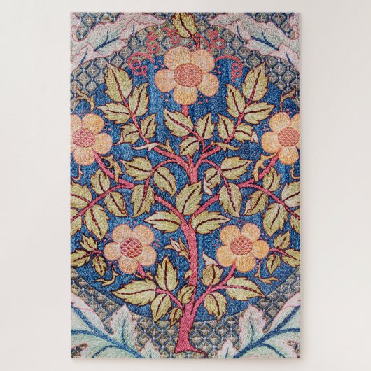 Puzzle Rose Wreath, William Morris (Vertical)
