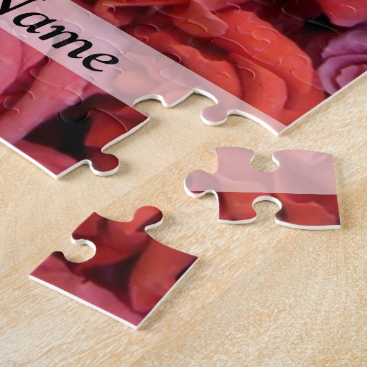 Puzzle Roses à fleurs roses (Côté)
