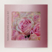 Puzzle Roses blanches roses Belles moments (Horizontal)