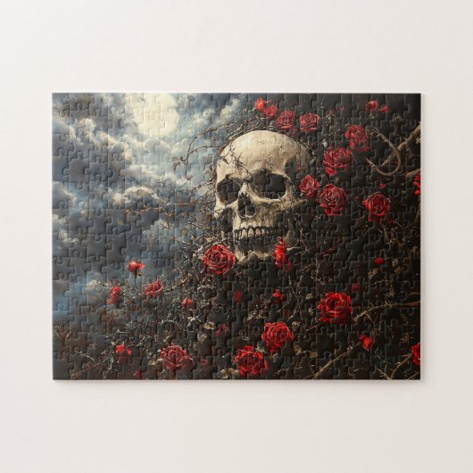 Puzzle Roses crâniens et criminels (Horizontal)