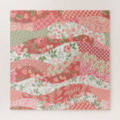 Puzzle Roses de Patchwork : conception motif transparente (Horizontal)