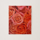 Puzzle Roses de thé à l'orange de pêche (Vertical)