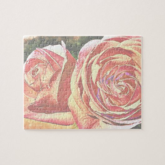Puzzle Roses de thé du jardin (Horizontal)