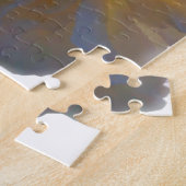 Puzzle Roses élégantes blanches pêche orange blush (Côté)