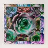 PUZZLE ROSES FLEUR STYLE ARTISTIQUE   (Horizontal)