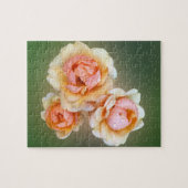 Puzzle roses jaunes (Horizontal)