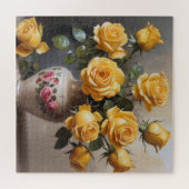 Puzzle Roses jaunes dans le vase (Horizontal)