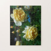 Puzzle Roses Jaunes En Fleur Effet Orton (Vertical)