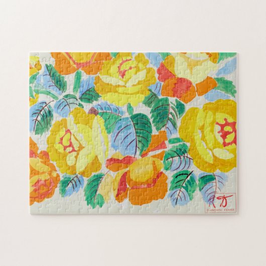 Puzzle Roses jaunes | Raoul Dufy (Horizontal)