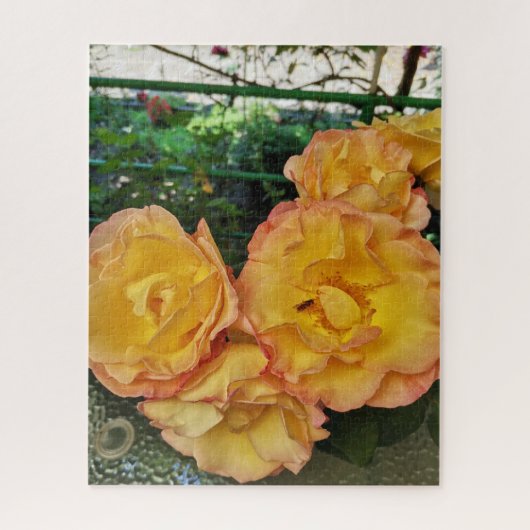 Puzzle Roses jaunes sur le porche (Vertical)