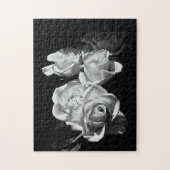 Puzzle Roses noirs et blancs (Vertical)