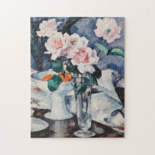 Puzzle Roses roses dans un vase de verre Samuel John Pe
