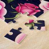 Puzzle Roses roses florales (Côté)