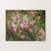 Puzzle Roses roses nature morte papillons oiseau victorie (Horizontal)