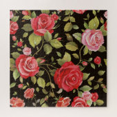 Puzzle Roses roses roses : motif floral élégant. (Horizontal)