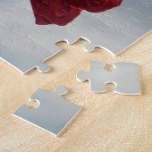 Puzzle Roses rouges contre un ciel bleu vif (Côté)