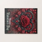 Puzzle roses rouges gothiques Saint Valentin (Horizontal)
