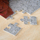 Puzzle Roses rouges rustiques (Côté)