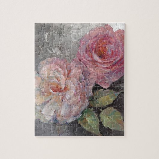 Puzzle Roses sur le gris (Vertical)