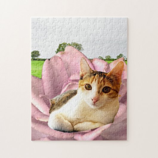 Puzzle Rosey Kitty (Vertical)