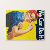 Puzzle Rosie le Riveter (Oeuvre D'Art Icône) (Nous Pouvon (Horizontal)