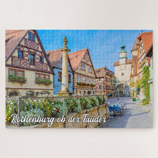 Puzzle Rothenburg ob der Tauber, Allemagne (Horizontal)